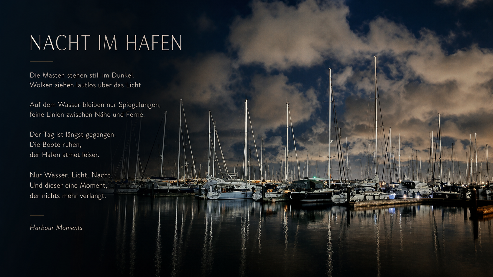Nacht im Hafen