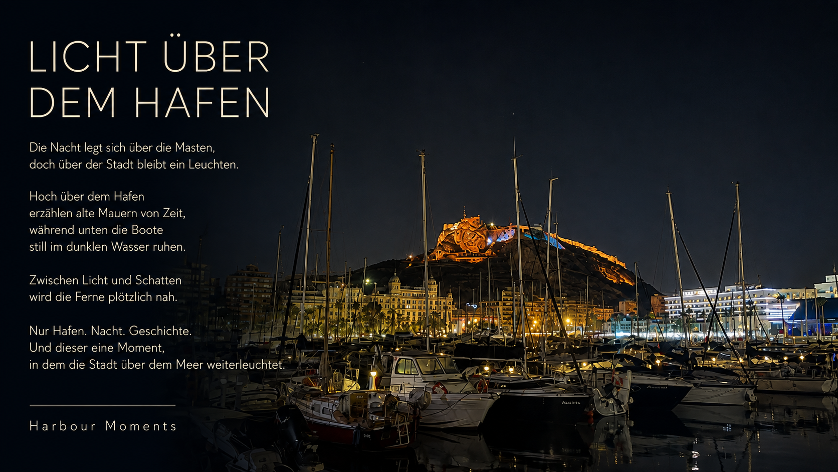 Licht über dem Hafen