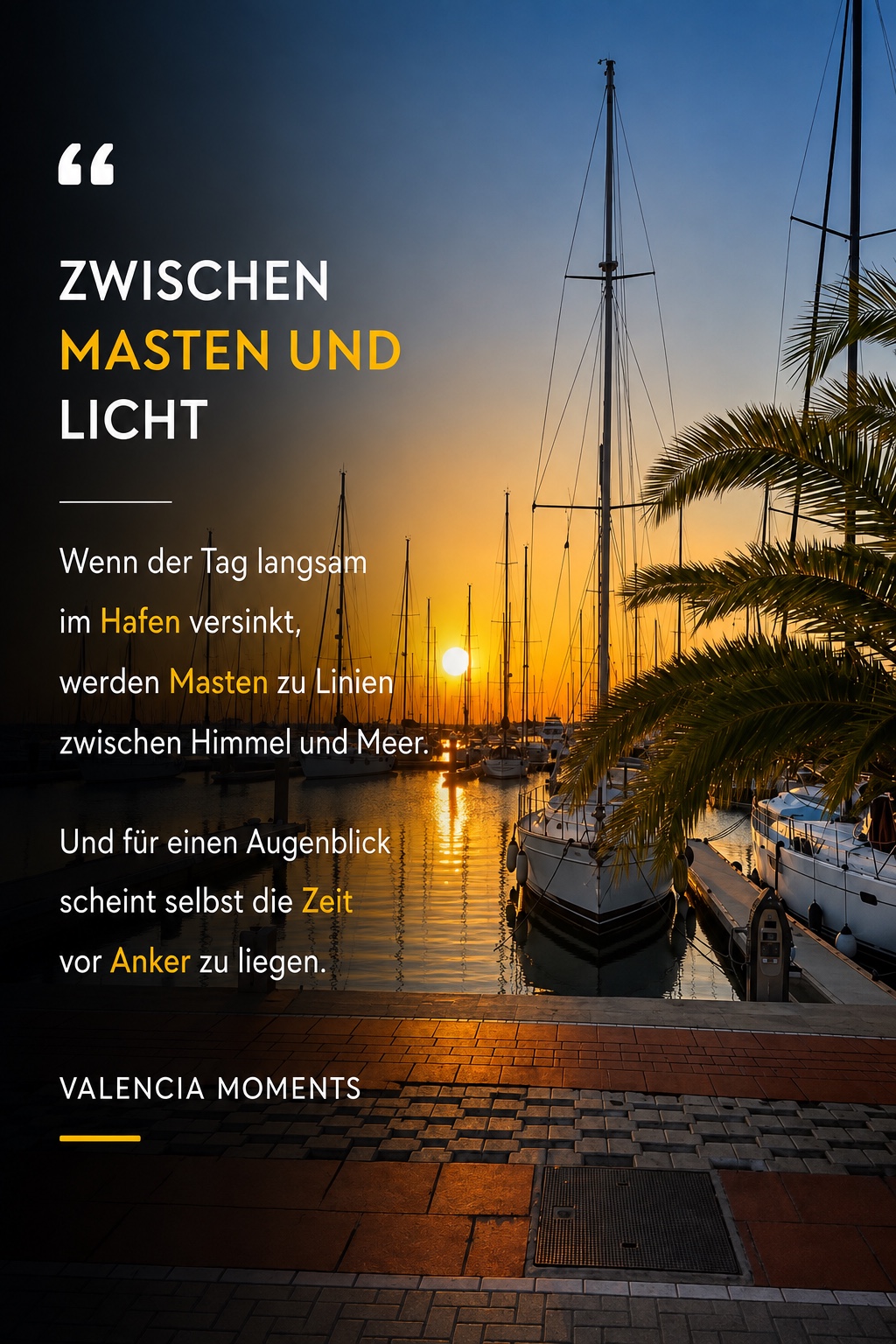 Zwischen Masten und Licht